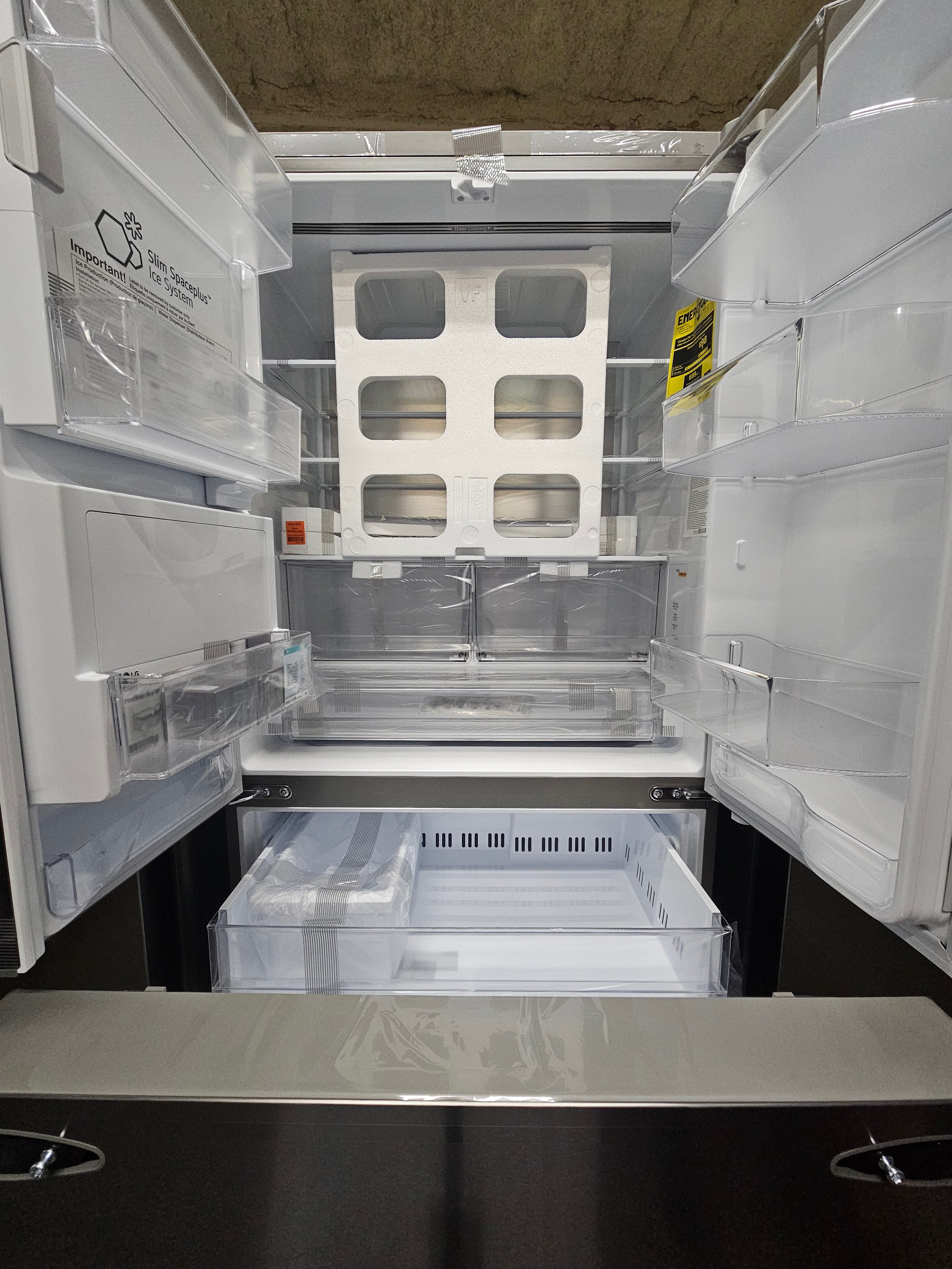 LG 31 cu. ft. SMART Standard Depth MAX French Door Refrigerator with Dual Ice Makers in PrintProof Stainless Steel